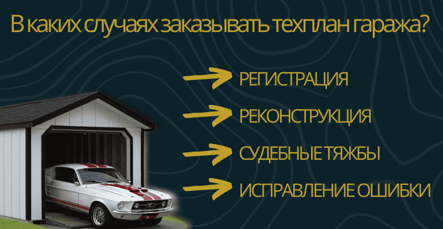 Заказать техплан гаража в Белгороде под ключ